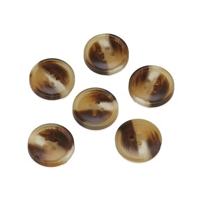 20Pcs Tortoiseshell Resin Buttons, 4-Hole, Vintage Style, for Sewing diy 15-25mm - Image 1 of 4
