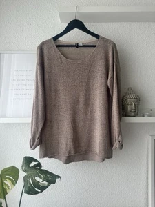 H&M Leichter Pullover Damen Strickpullover Sommerstrick Gr.S Beige 3/4 Ärmel - Bild 1 von 8