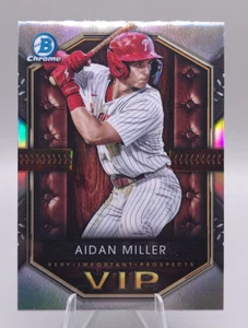 2025 Bowman Chrome #VIP-19 Aidan Miller Very Important Prospects Phillies Insert - Picture 1 of 2