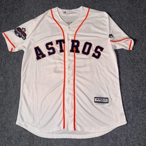 Houston Astros 2017 World Series Champions Jersey Mens Large Majestic Cool Base - Picture 1 of 17