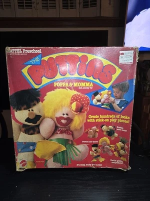 Peluche THE PUTTINS POPPA & MOMMA VINTAGE MATTEL PREESCOLAR 1986 NUEVO EN CAJA Foto 1 de 4