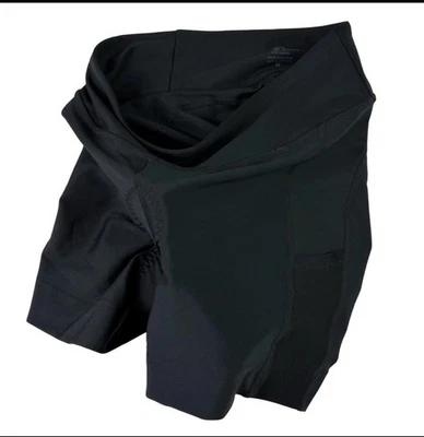 NWOT Pearl Izumi 2XL Women’s Black 5” Cycling Road Bike Shorts Padded Seat - image 1 of 4