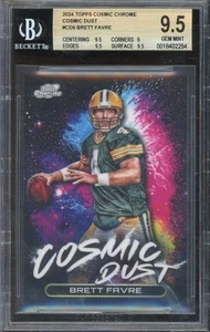 2024 Topps Chrome Cosmic Brett Farve Cosmic Dust SSP #CD-9 BG 9.5 - Bild 1 von 2