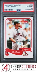 2004 FLEER TRADITION #399 ALBERT PUJOLS CARDINALS PSA 10 - Picture 1 of 2