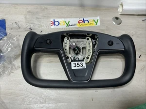 2021-2025 Tesla Model S/Model X Yoke Steering Wheel Black 1622612-00-H OEM - Bild 1 von 21