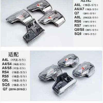 Crystal Handle Gear Shift Knob Cover with Sticker For Audi A4 A6 Q5 A5 Q7 Q8 A8 Foto 1 de 4