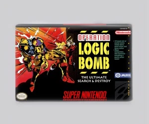 OPERACIÓN LOGIC BOMB / SNES - IMÁN NEVERA 2"x3" (super nintendo retro - Imagen 1 de 3