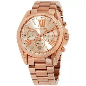 Michael Kors MK5503 Bradshaw Chronograph Rose-tone Stainless Steel Womens Watch - Picture 1 of 4