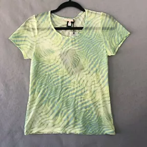 Roberto Cavalli Underwear Mesh Donna T Shirt Tiger Print Womens Size 44 EU 14 US - Picture 1 of 19
