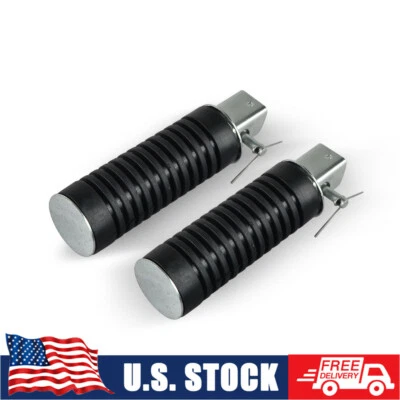 Motorcycle Foot Peg Rest and Rubber Cover For Honda CB125S CT90 CL350 CB750 C70 Foto 1 de 4