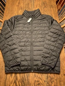 Neu mit Etikett GAP ColdControl schwarze gefütterte Jacke Größe L Ripstop H20 beständig UVP 99 $ - Bild 1 von 9