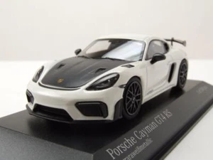 Porsche Cayman GT4 Rs 2021 Blanco Negro Llantas Coche a Escala 1:43 Minichamps - Imagen 1 de 9