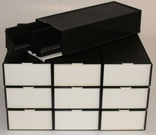 10 Stück LKM-Magazinbox 2x80 + 20 LKM-Magazine Diamagazin Leica Kindermann