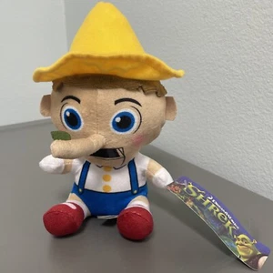 Shrek Plush Big Head Pinocchio 7 In DreamWorks Toy Factory New With Tag - Picture 1 of 7