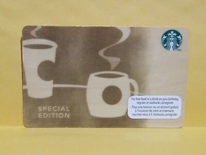 SPECIAL EDITION - Starbucks Gift Card - BIRCH WOOD - Unused - Collectible - Picture 1 of 2