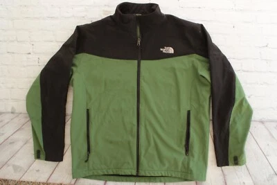 男式 The North Face 绿色 Apex 仿生软壳拉链毛衣夹克 XL — 第 1/4 张图片