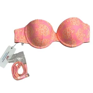 Vineyard Vines NWT Tang Fish Underwire Bikini swim top in Neon Rosa size XS - Picture 1 of 7