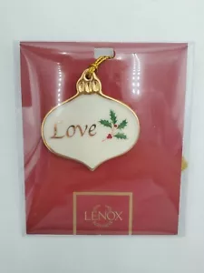 New Lenox Love Sentiments Charm Christmas Holiday Ornament - Picture 1 of 2