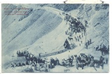 TARANTA PELIGNA FP VIAGGIATA 1911  ARRIVO DEI GIORNALISTI STUPENDA !!!!