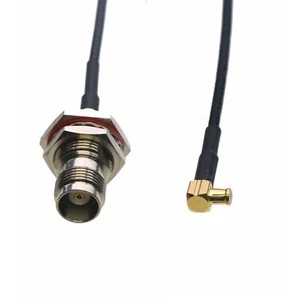 RF Cable MCX male RA to TNC Female nut bulkhead RG316 6"~10FT radio GPS antenna - Picture 1 of 5