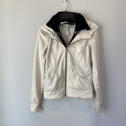 OFF WHITE Giacca subacquea Lululemon Off White con fodera gilet rimovibile taglia 4
