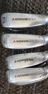SET OF 4 ADAMS IDEA CAVITYY BACK GOLF IRONS 6 7 8 9 IRONS EXCELLENT W NEW GRIPS - Image 1 of 4