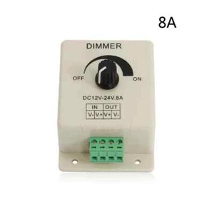 DC12V-24V 8A LED Light Dimmer Brightness & Ribbon Adjustable Bright Controller - Picture 1 of 2