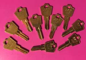 Lot of 10 ESP   ES8 Type Key Blanks for various Mailboxes/Cabinets           [L] - Picture 1 of 3
