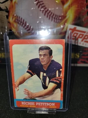 1963 Topps Football #71 - Richie Petitbon - Chicago Bears - Image 1 of 2