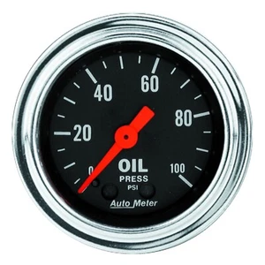AutoMeter 2421 Traditional Chrome Mechanical Oil Pressure Gauge - Picture 1 of 1