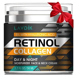 Retinol Cream for Face with Hyaluronic Acid, Moisturizer anti Aging Collagen - Picture 1 of 11