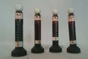 Vintage Forth of Juuly ropa alfiler estatuillas conjunto de cuatro soldados infantes de marina - Imagen 1 de 4