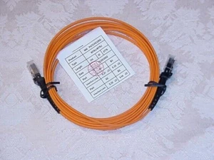 OM2 MTRJ M/M Fiber Optic Patch Cable Multimode Duplex Orange 62/125 LC SC, 10M - Picture 1 of 1