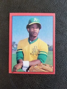 RICKEY HENDERSON 1982 TOPPS BASEBALL STICKER #221 OAKLAND ATHLETICS - Picture 1 of 2