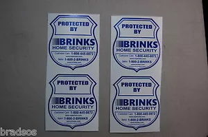 4 Brinks Home SECURITY Alarm SURVEILLANCE Burglar Cut to shape safe protection - Picture 1 of 3