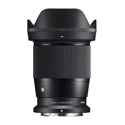 Sigma 16mm F1.4 DC DN Contemporary Lens for Nikon Z Mount Camera with Hood - Image 1 of 3