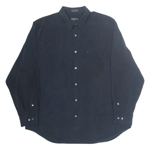 DKNY Mens Plain Shirt Black Long Sleeve XL - Picture 1 of 6