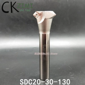 1× 45° SDC20-30-130 Chamfering Drill Tool Holder Straight shank,For SPMW090304  - Picture 1 of 8