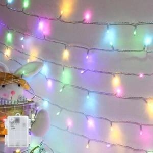 Easter String Lights Battery Operated,Pastel Easter Lights with Timer 9.8ft 30LE - Picture 1 of 14