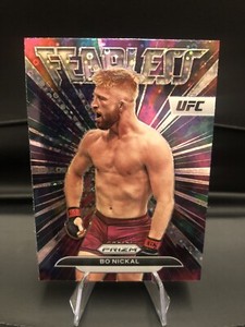 2023 Panini Prizm UFC Under Card Bo Nickal Fearless Disco Prizm #2 Middleweight