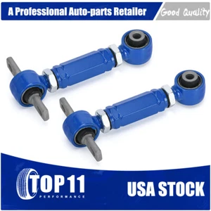 KIT BRAZOS INCLINABLES TRASEROS AJUSTABLES NEGRO CARRERAS PARA 88-00 CIVIC 90-01 INTEGRA - Imagen 1 de 19