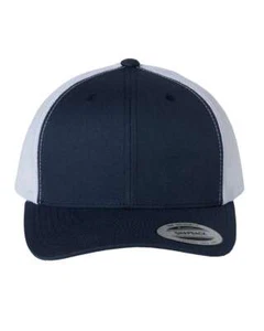 Yupoong Trucker Snapback Cap Hat USPS Ground Free Shipping Curved Bill 6606 - Picture 1 of 10