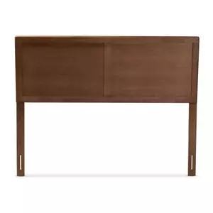 Baxton Studio Headboard Queen Height-Adjustable Non-Upholstered Wood Ash Walnut - Picture 1 of 6