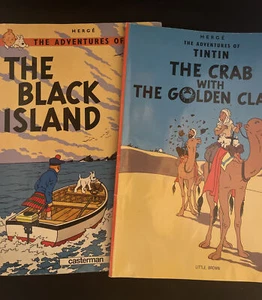 The Adventures of Tin Tin THE BLACK ISLAND & THE CRAB WITH THE GOLDEN CLAWS - Imagen 1 de 5