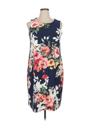 Vestido informal azul Charter Club para mujer 1X Plus Foto 1 de 4