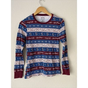 HARRY POTTER burgunderfarbener Pyjama Langarmshirt 100 % Baumwolle Medium kostenloser Versand - Bild 1 von 11