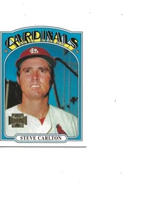 ARCHIVOS 2002 ORO ESTAMPADO FRENTE 1972 CARDENALES SALÓN DE LA FAMA STEVE CARLTON - Imagen 1 de 1