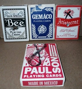 Lot of 4 Casino Playing Cards Decks  - Picture 1 of 6