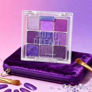9-color Purple Eyeshadow Palette - 9 Matte & Shimmer Shades New - Picture 1 of 9