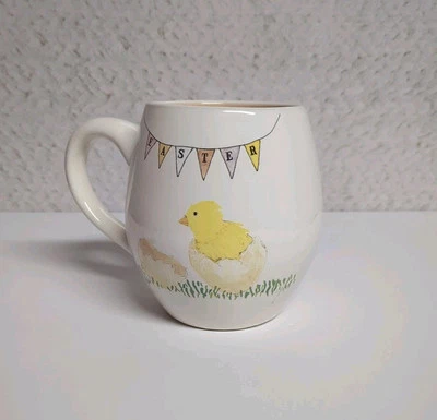 RAE DUNN Happy Easter Banner Artisan Collection Magenta 18oz Mugs Pink Chick - Image 1 of 4